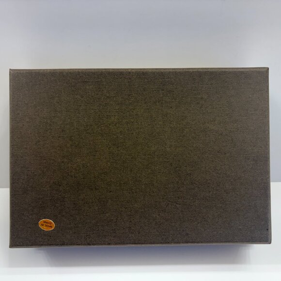 Men's Gift Set - Gift Box Brown Faux Leather Belt & Silver Keychain - New In Box - Picture 5 of 6